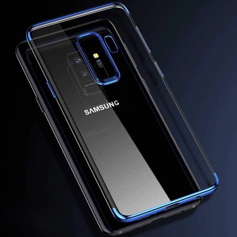 Galaxy A6 Plus 2018 Kılıf Zore Dört Köşeli Lazer Silikon Kapak