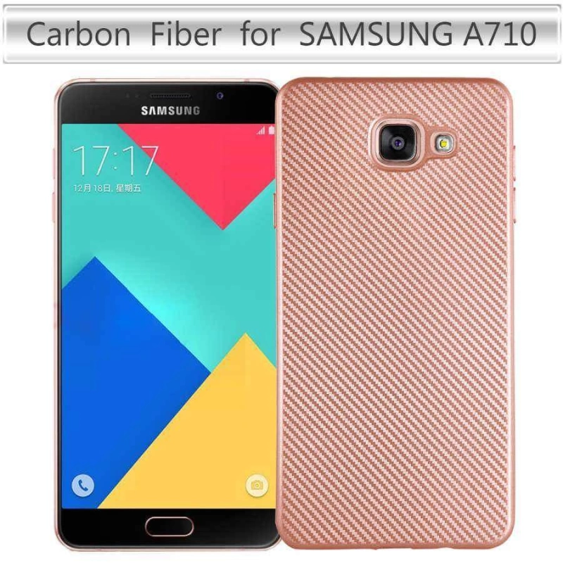 Galaxy A7 2016 Kılıf İ-Zore Karbon Silikon