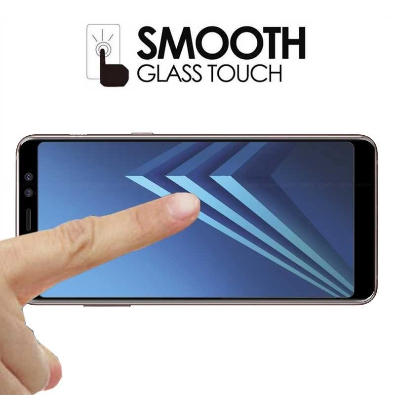 Galaxy A8 Plus 2018 Zore Ekranı Tam Kaplayan Düz Cam Koruyucu