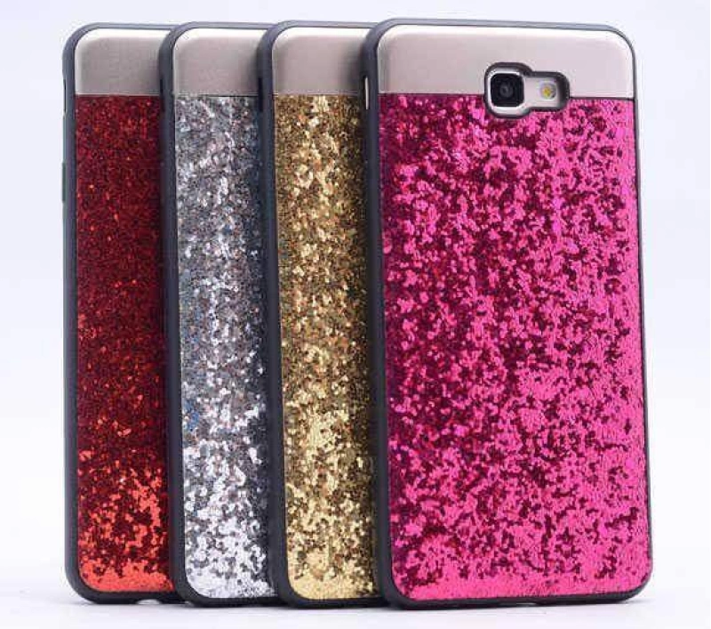 Galaxy J5 Prime Kılıf Zore Metal Simli Kapak