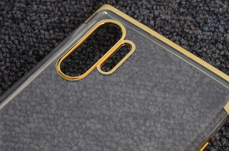 Galaxy Note 10 Plus Kılıf Zore Dört Köşeli Lazer Silikon Kapak