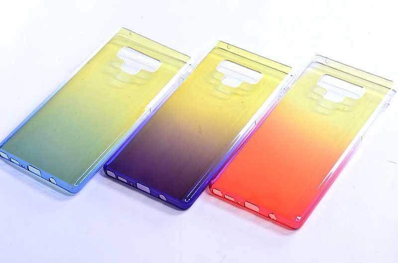 Galaxy Note 9 Kılıf Zore Renkli Transparan Kapak