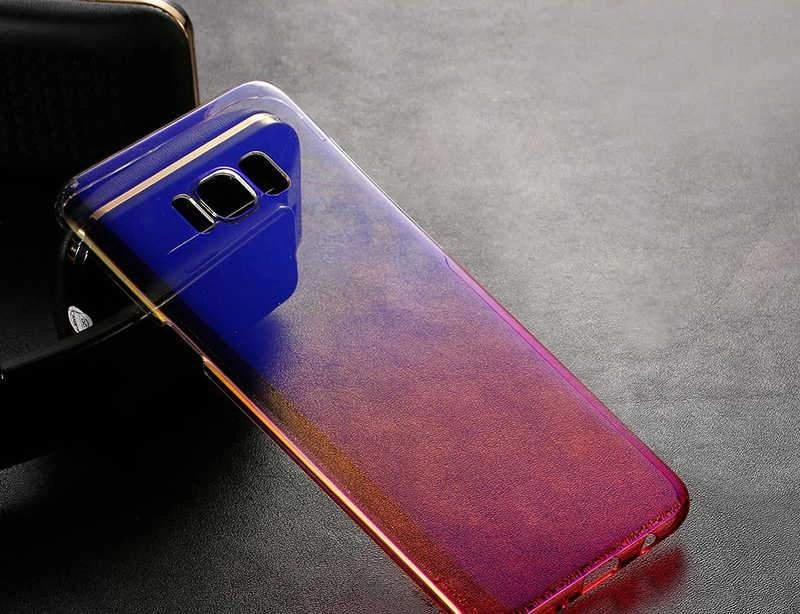 Galaxy S8 Plus Kılıf Zore Renkli Transparan Kapak