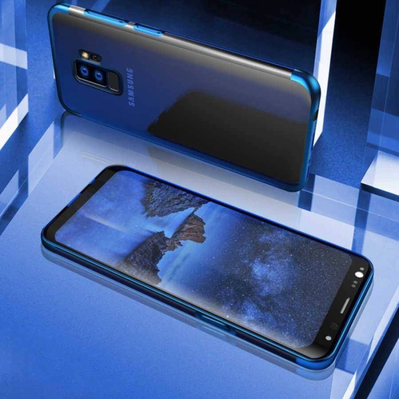 Galaxy S9 Kılıf Zore Dört Köşeli Lazer Silikon Kapak