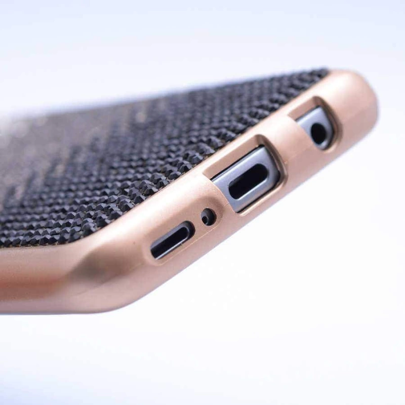 Galaxy S9 Kılıf Zore Mat Lazer Taşlı Silikon