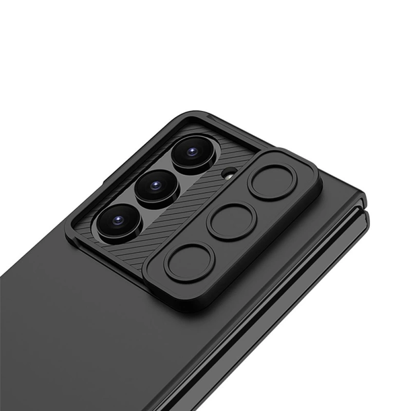 More TR Galaxy Z Fold 5 Kılıf Kamera Korumalı Zore Kıpta Sürgülü Kapak