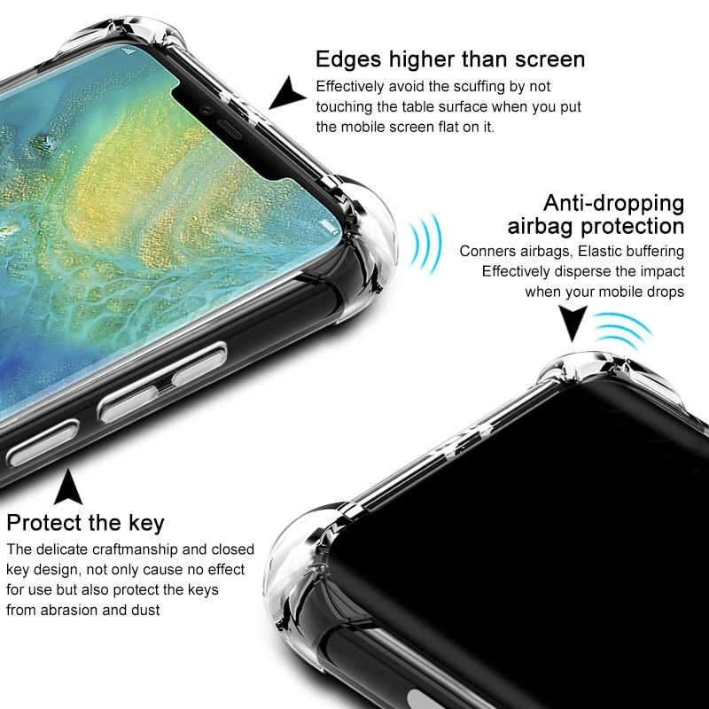 Huawei Mate 20 Pro Kılıf Zore Nitro Anti Shock Silikon