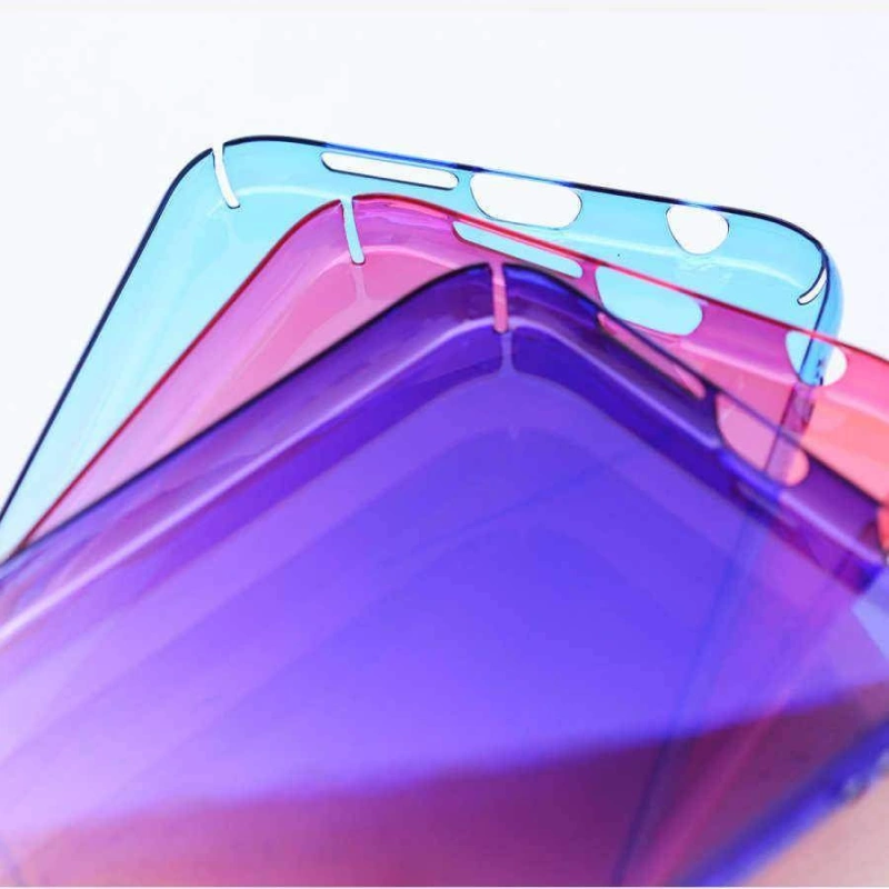Huawei P20 Lite Kılıf Zore Renkli Transparan Kapak