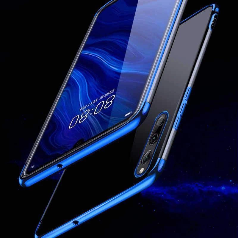 Huawei Y9 Prime 2019 Kılıf Zore Dört Köşeli Lazer Silikon Kapak