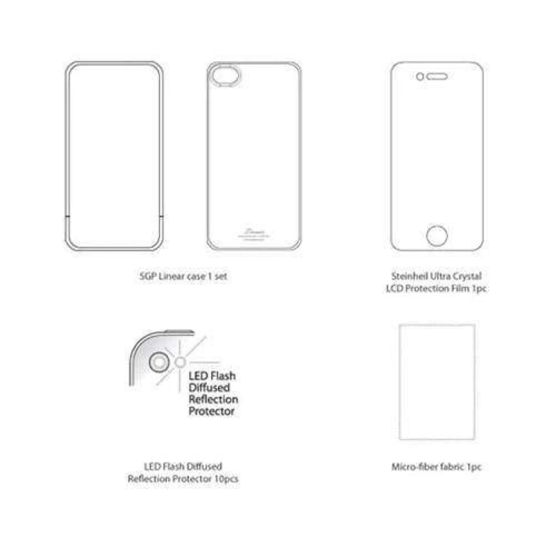 iPhone 4/4s için Kılıf (SPiGEN Linear Mini)