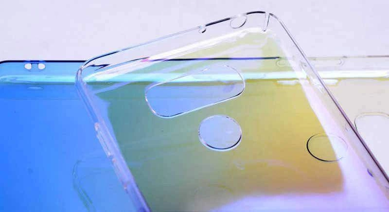 LG G6 Kılıf Zore Renkli Transparan Kapak