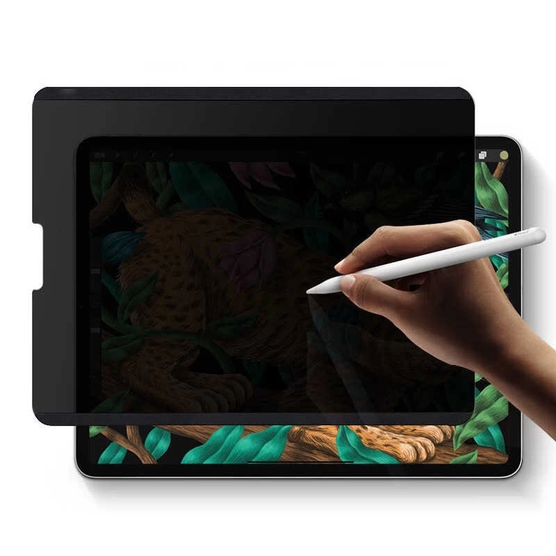 More TR Apple iPad 10.2 2021 (9.Nesil) ​Wiwu iPrivacy Magnetik Paper Like Hayalet Ekran Koruyucu