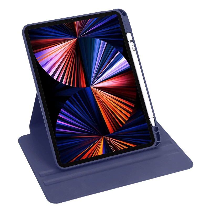 More TR Apple iPad 10.2 (8.Nesil) Kılıf Zore Termik Kalem Bölmeli Dönebilen Standlı Kılıf
