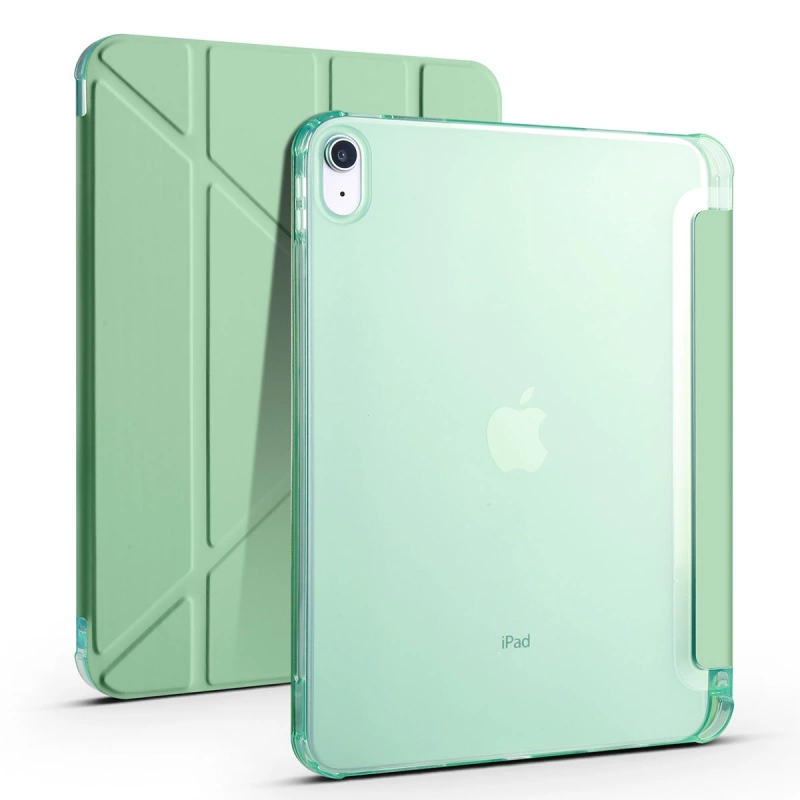 More TR Apple iPad 10.9 2022 (10.Nesil) Kılıf Zore Tri Folding Kalem Bölmeli Standlı Kılıf
