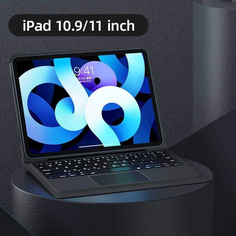 More TR Apple iPad Air 10.9 2020 (4.Nesil) Benks Multifunctional Kablosuz Klavyeli Kılıf