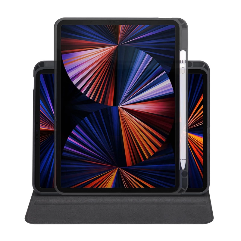More TR Apple iPad Pro 11 2020 (2.Nesil) Kılıf Zore Termik Kalem Bölmeli Dönebilen Standlı Kılıf