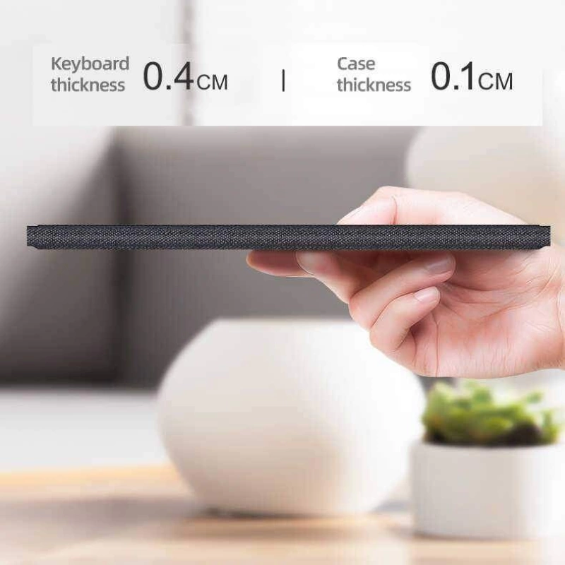 More TR Apple iPad Pro 12.9 2020 (4.Nesil) Benks Multifunctional Kablosuz Klavyeli Kılıf