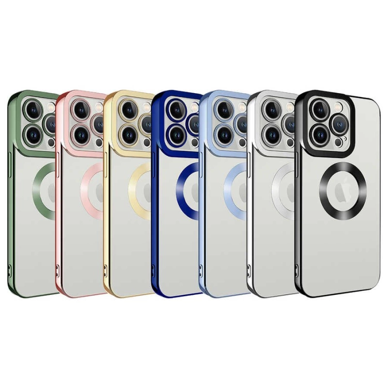More TR Apple iPhone 12 Pro Kılıf Kamera Korumalı Logo Gösteren Zore Omega Kapak