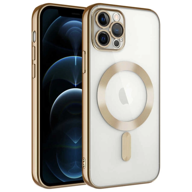 More TR Apple iPhone 12 Pro Kılıf Kamera Korumalı Magsafe Wireless Şarj Özellikli Zore Demre Kapak