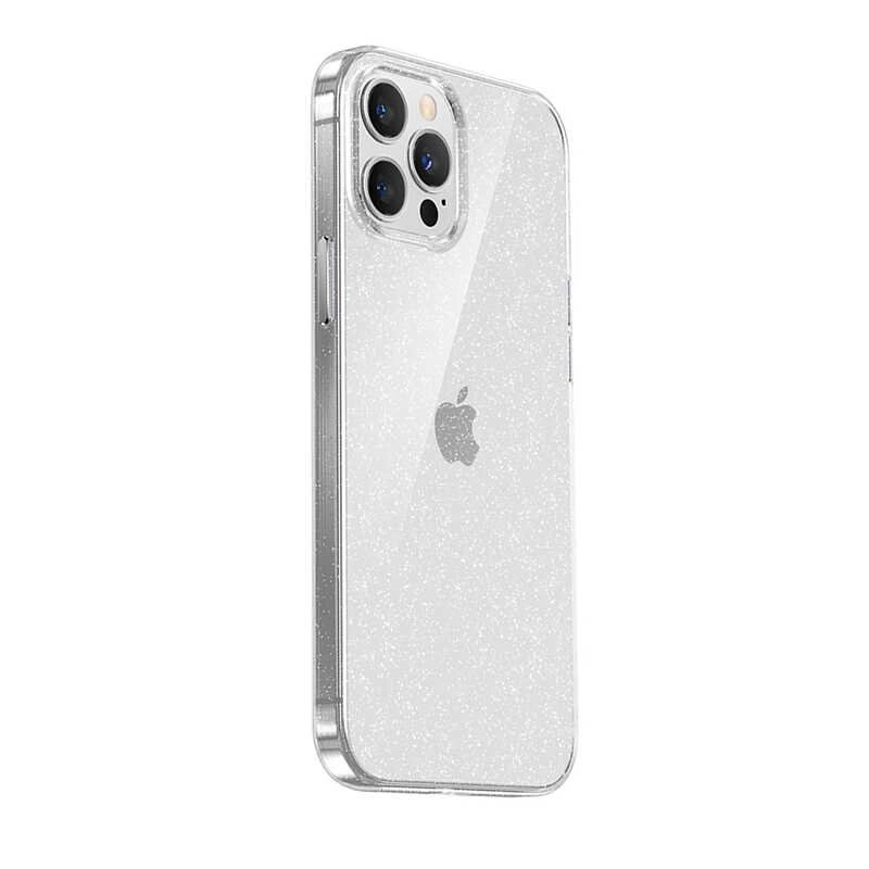 More TR Apple iPhone 12 Pro Max Şeffaf Simli Benks Glitter Shinny Kapak