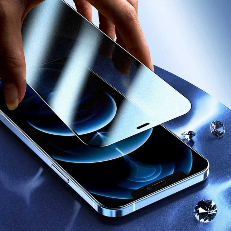 More TR Apple iPhone 12 Pro Max Zore Rika Premium Privacy Temperli Cam Ekran Koruyucu