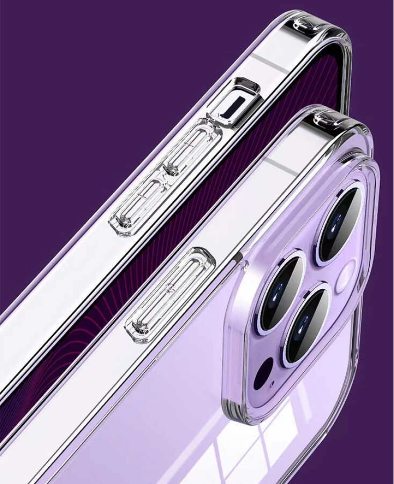More TR Apple iPhone 13 Kılıf Şeffaf Airbag Tasarımlı ​​​​​Wiwu ZCC-108 Concise Serisi Kapak
