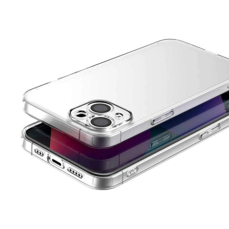 More TR Apple iPhone 13 Kılıf Zore Kamera Korumalı Süper Silikon Kapak