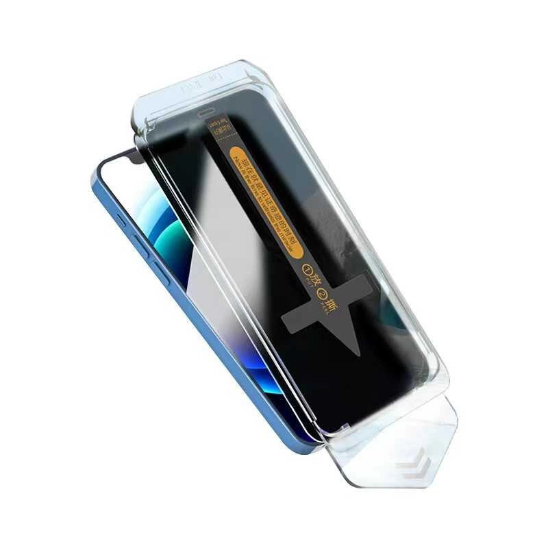 More TR Apple iPhone 13 Pro Max Hayalet Ekran Koruyucu Zore Süper Fast Anti-Dust Privacy Toz Önleyici Temperli Ekran Filmi