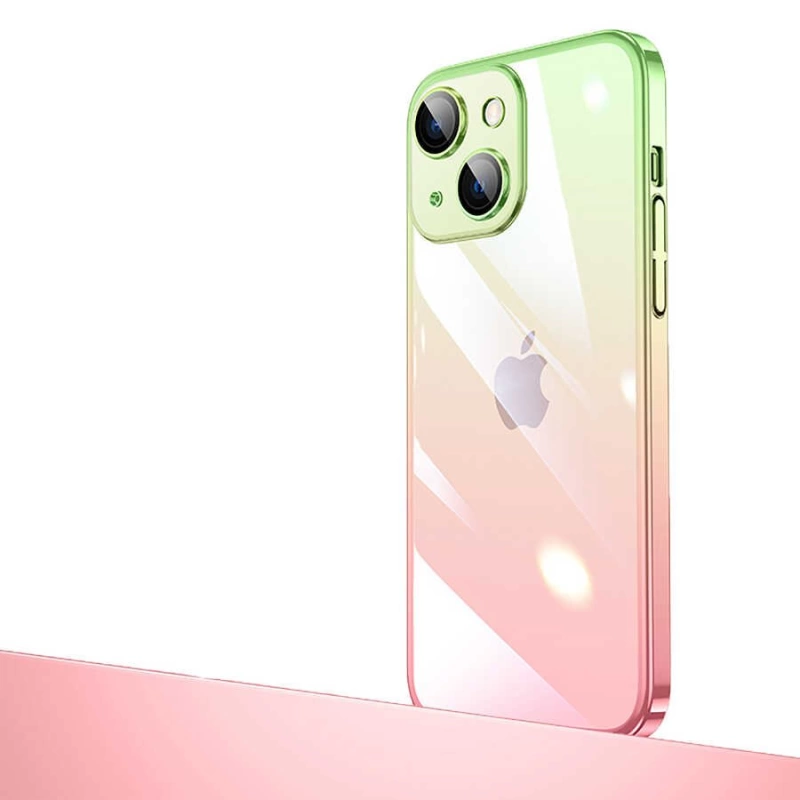 More TR Apple iPhone 14 Kılıf Parlak Renk Geçişli Kamera Korumalı Zore Senkron Kapak