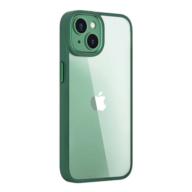 More TR Apple iPhone 14 Kılıf Wiwu Lens Korumalı Renkli Kenar Arkası Şeffaf Vivid Clear Kapak