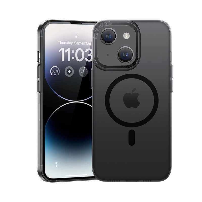 More TR Apple iPhone 14 Plus Kılıf Wireless Şarj Destekli Benks Magnetik Haze Kapak