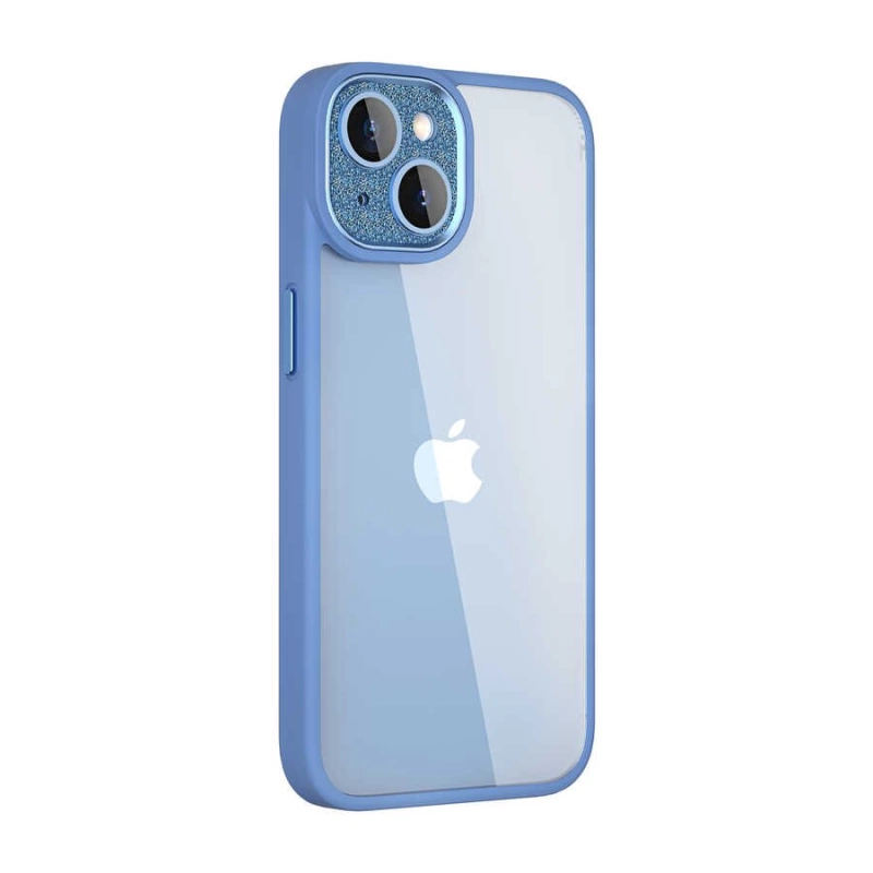 More TR Apple iPhone 14 Plus Kılıf ​​​​​Wiwu GCC-105 Lens Korumalı Renkli Kenar Arkası Şeffaf Multicolor Kapak