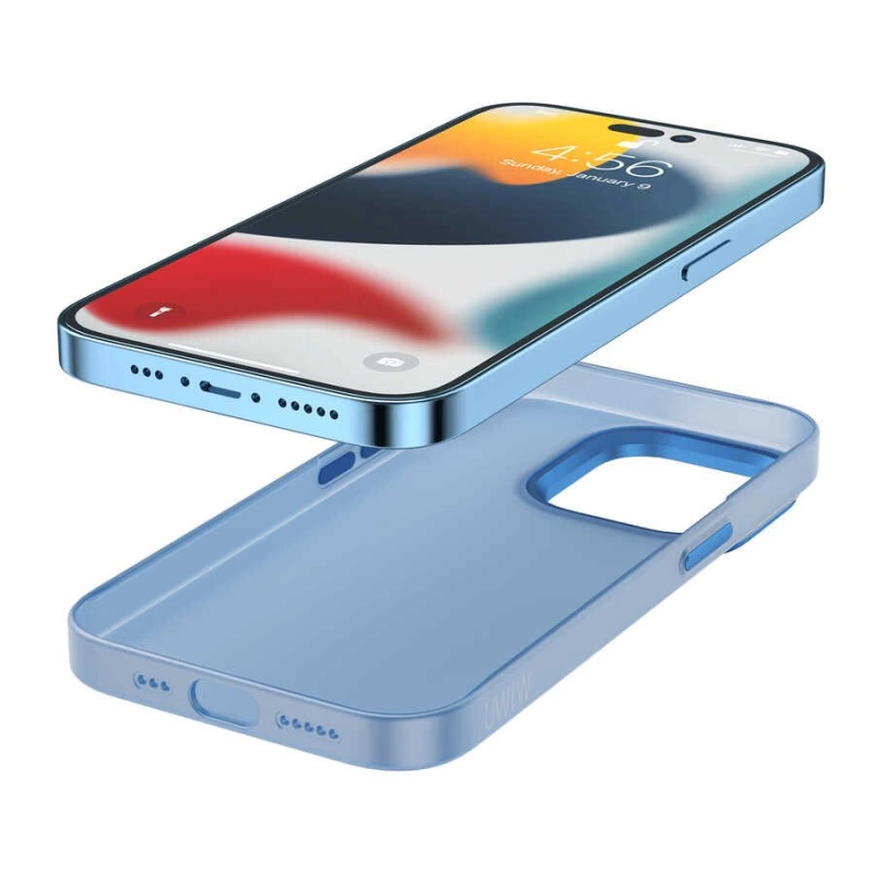 More TR Apple iPhone 14 Plus Wiwu Frosted Magnetic Buzlu Sert PC Kapak