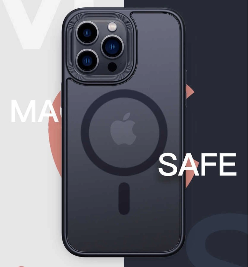 More TR Apple iPhone 14 Pro Max  Kılıf Wireless Şarj Özellikli Zore Hibrit Magsafe Kapak
