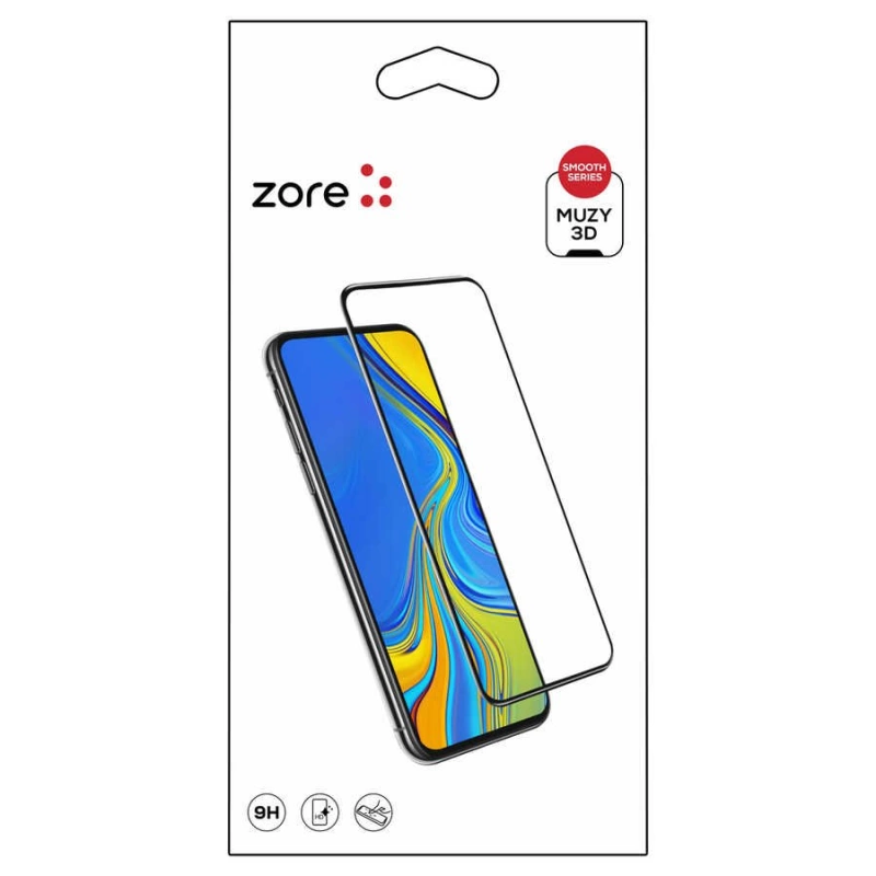 More TR Apple iPhone SE 2022 Zore 3D Muzy Temperli Cam Ekran Koruyucu