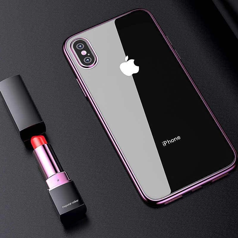 More TR Apple iPhone X Benks Magic Glitz Ultra-Thin Transparent Protective Soft Kapak