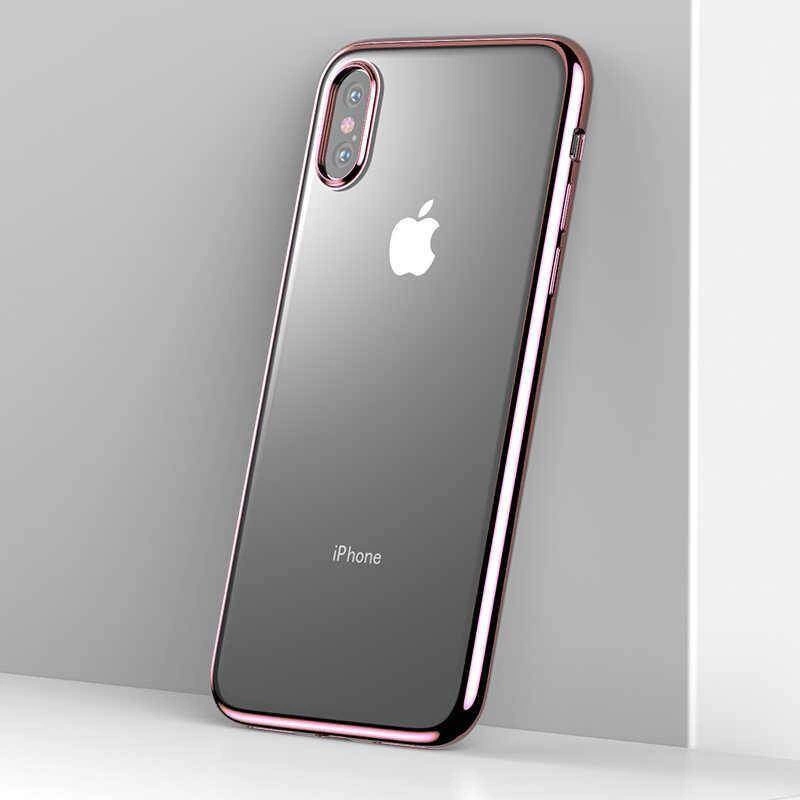 More TR Apple iPhone X Benks Magic Glitz Ultra-Thin Transparent Protective Soft Kapak