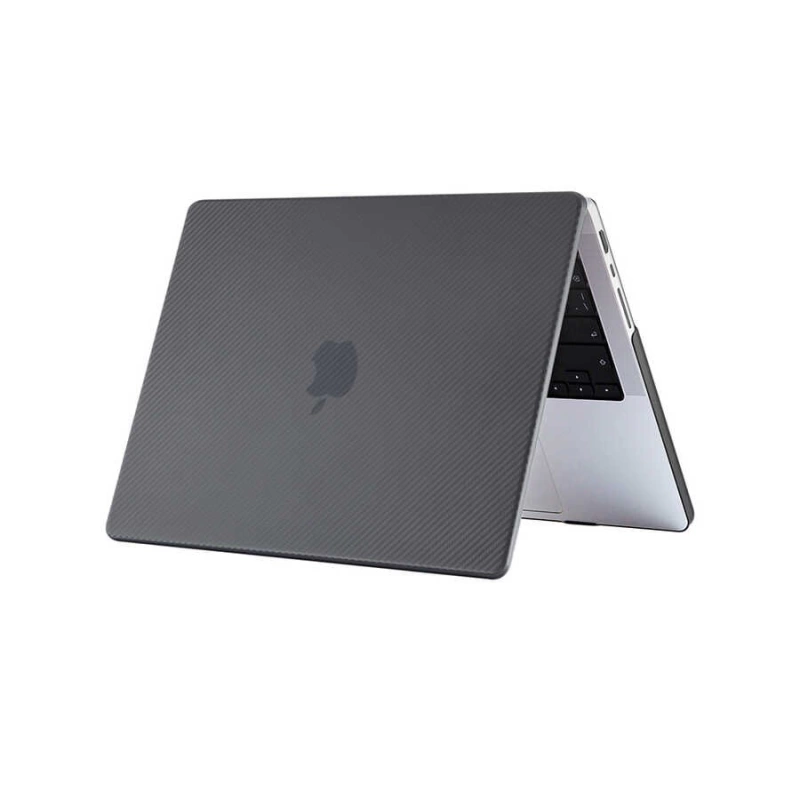 More TR Apple Macbook Pro 14.2 2023 A2779 Zore MSoft Carbon Fiber Tasarımlı Kapak