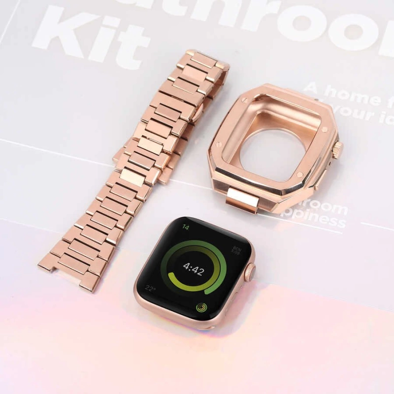 More TR Apple Watch 7 45mm Zore KRD-64 Metal Kordon