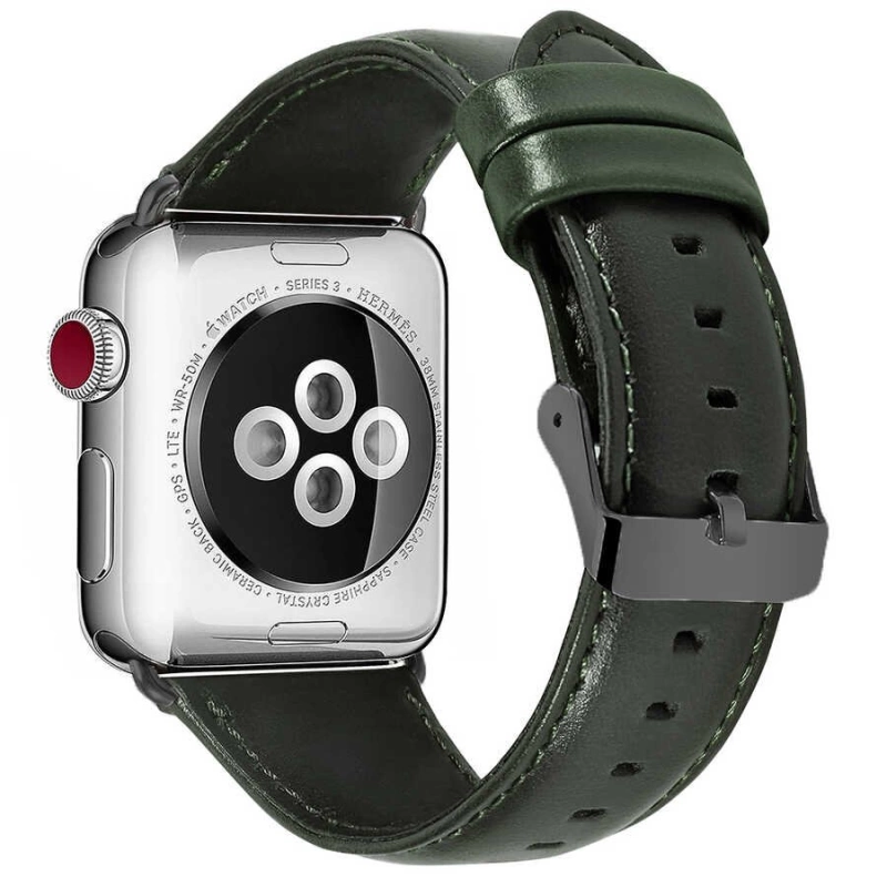 More TR ​​​Apple Watch Ultra 49mm Kordon Luxury Leather Deri Strap Kayış