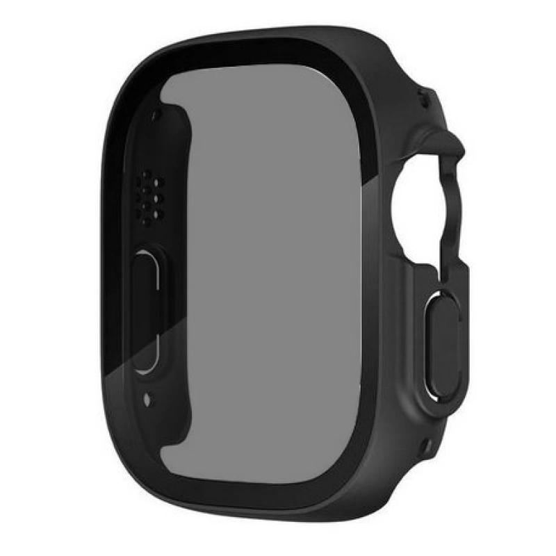 More TR Apple Watch Ultra 49mm Sert PC Kasa ve Privacy Ekran Koruyucu Zore Watch Gard 23