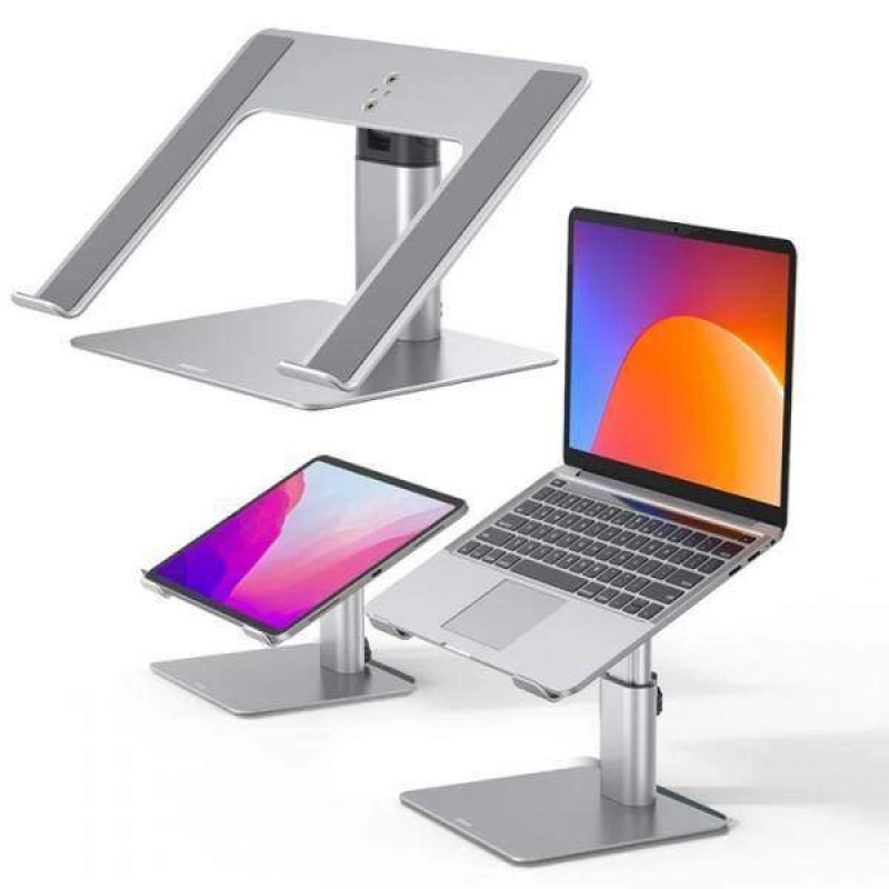 More TR Baseus Ayarlanabilir Yükseklik Metal Tablet - Laptop Dizüstü Bilgisayar Standı