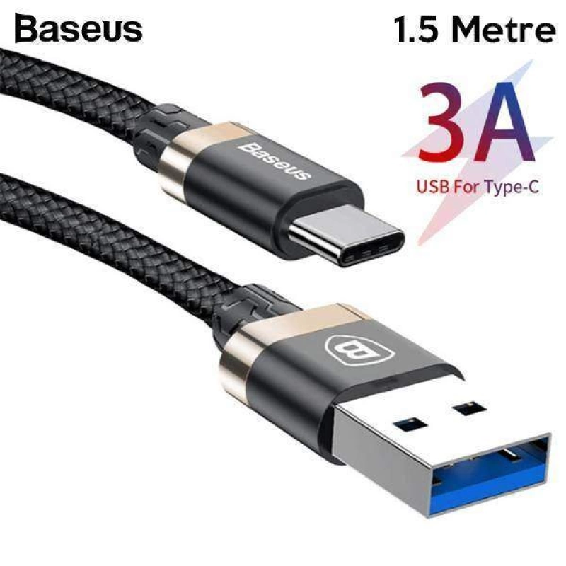 More TR Baseus Golden Belt Usb 3.0 Type C Halat Usb Kablo 1.5 Metre