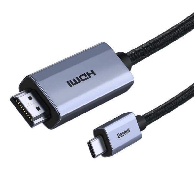 More TR Baseus HDMI to Type-C Kablo 4K Dönüştürücü Görüntü Aktarma Kablosu 1m