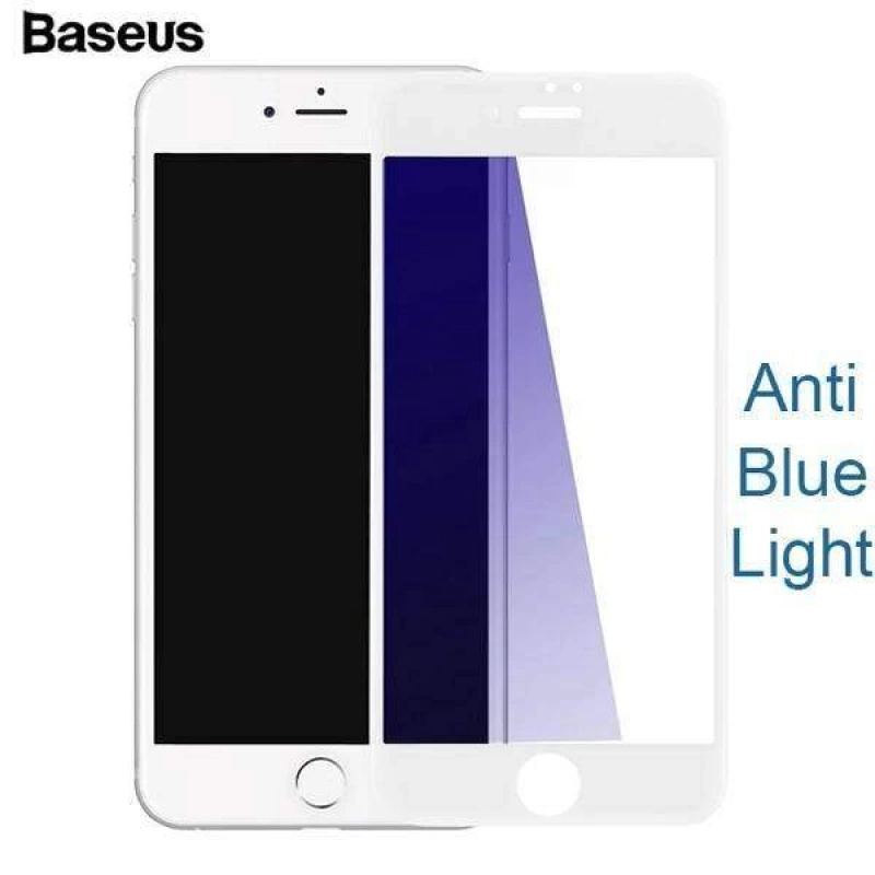 More TR Baseus İPhone 7 Plus, 8 Plus 3D Anti Blue Light Full Cam Ekran Koruyucu