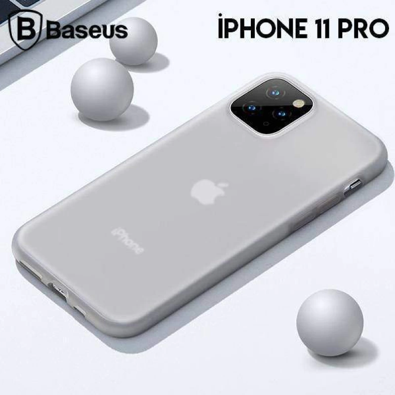 More TR Baseus Jelly Liquid Silica Gel iPhone 11 Pro 5.8inch Şeffaf Sıvı Silikon Kılıf