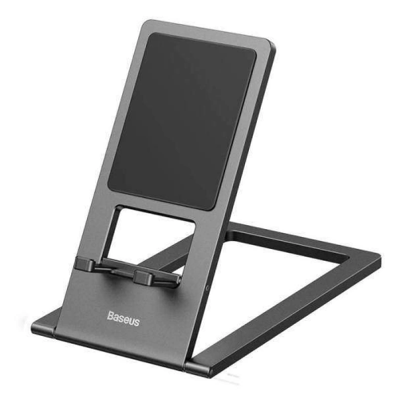 More TR Baseus Katlanabilir Metal Masaüstü Telefon Tutucu ve Tablet Standı