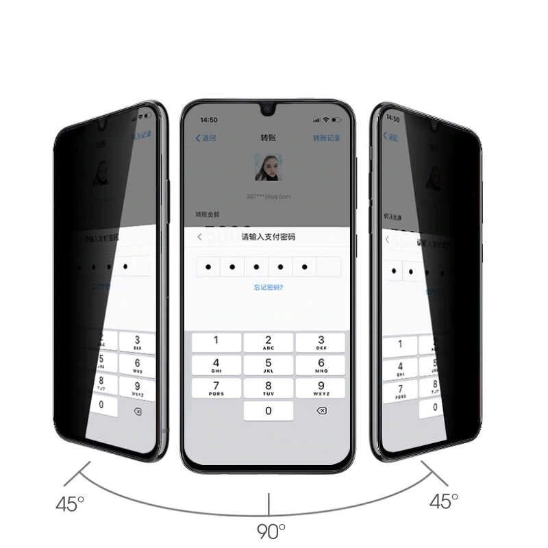 More TR Galaxy A13 4G Zore New 5D Privacy Temperli Ekran Koruyucu