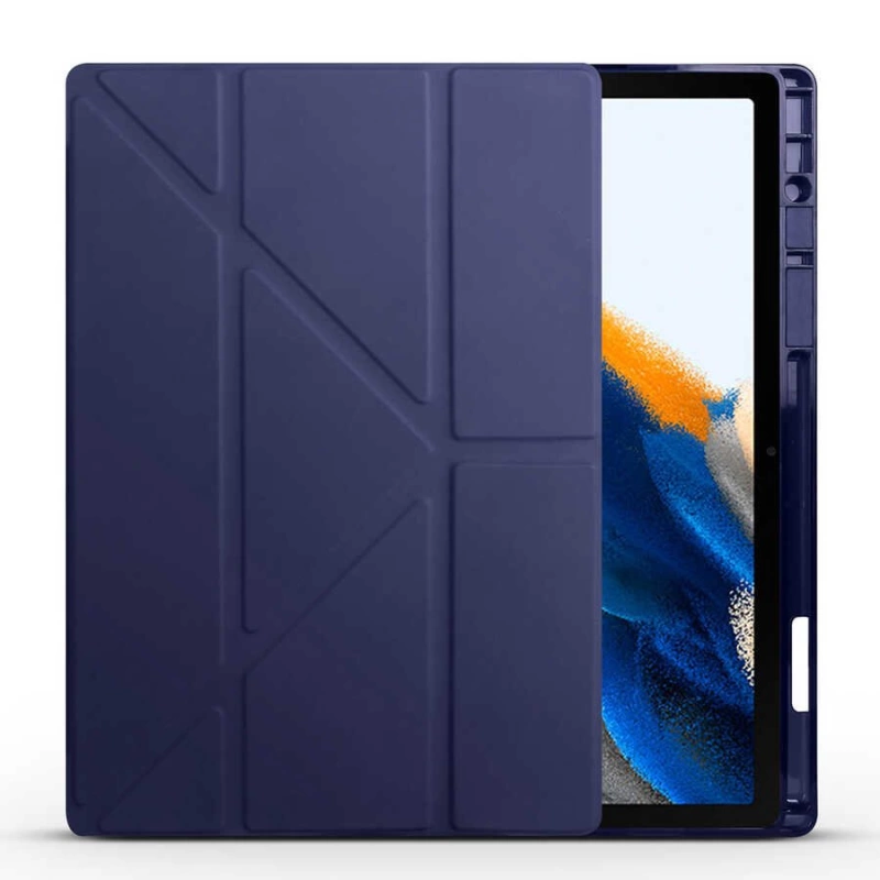 More TR Galaxy Tab A8 10.5 SM-X200 (2021) Kılıf Zore Tri Folding Kalem Bölmeli Standlı Kılıf