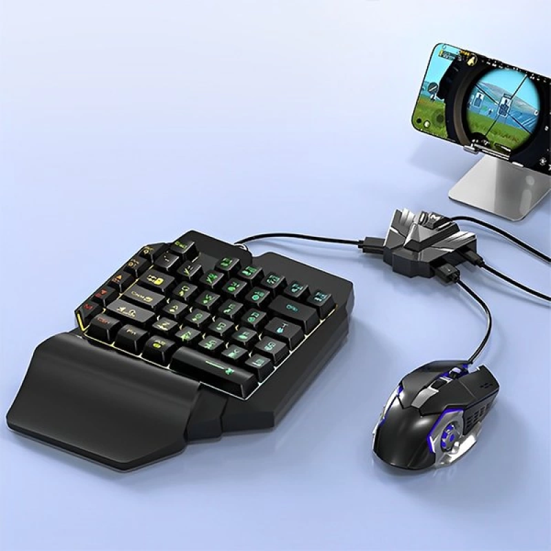 More TR Memo ZH01 Pubg Oyun Konsolu 3in1-klavye Mouse Bağlayıcı 3 Lü Set